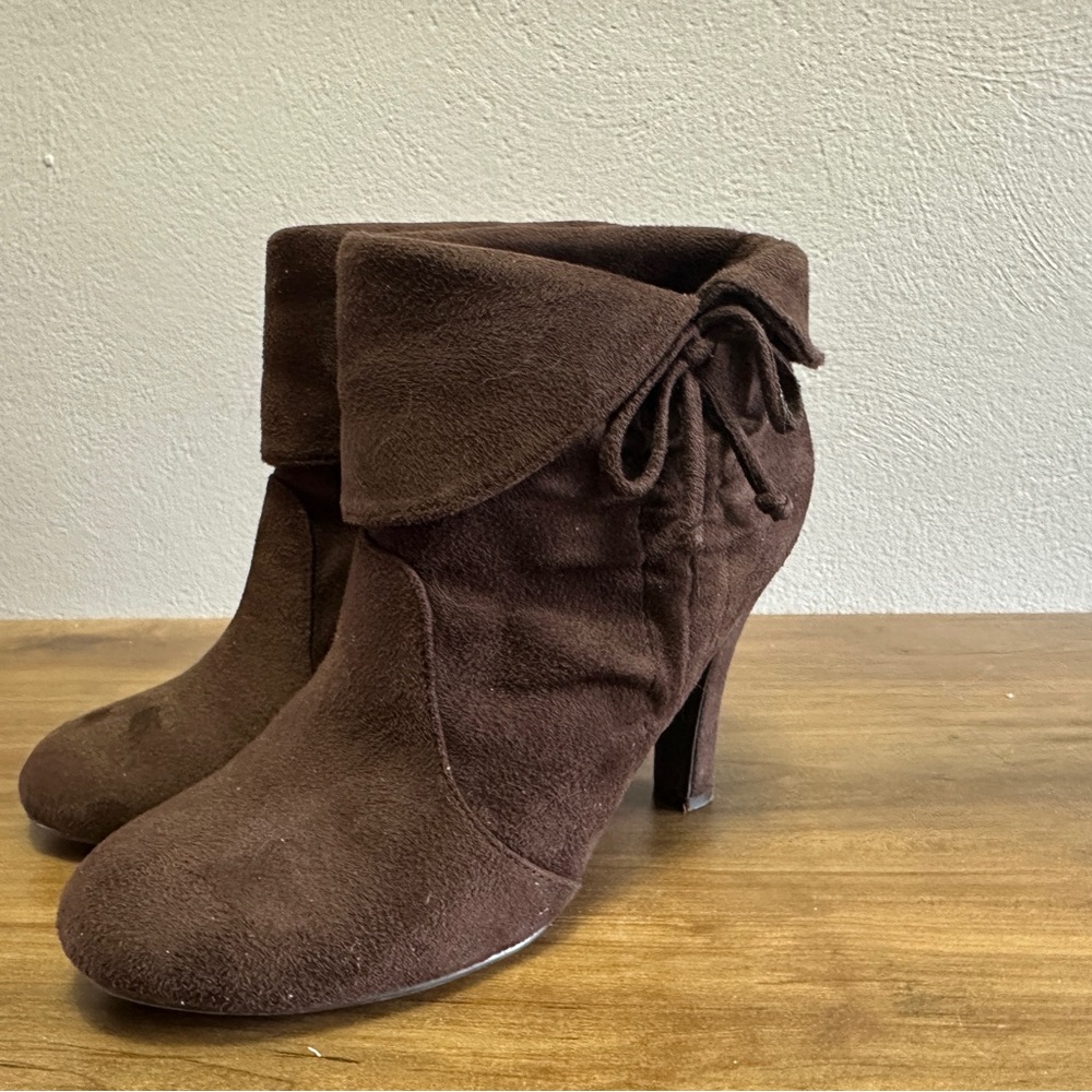 Brown Suede Ankle Boots